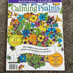 Calming Psalms Devotional Coloring Spiritual Art Healing Adult Coloring Book